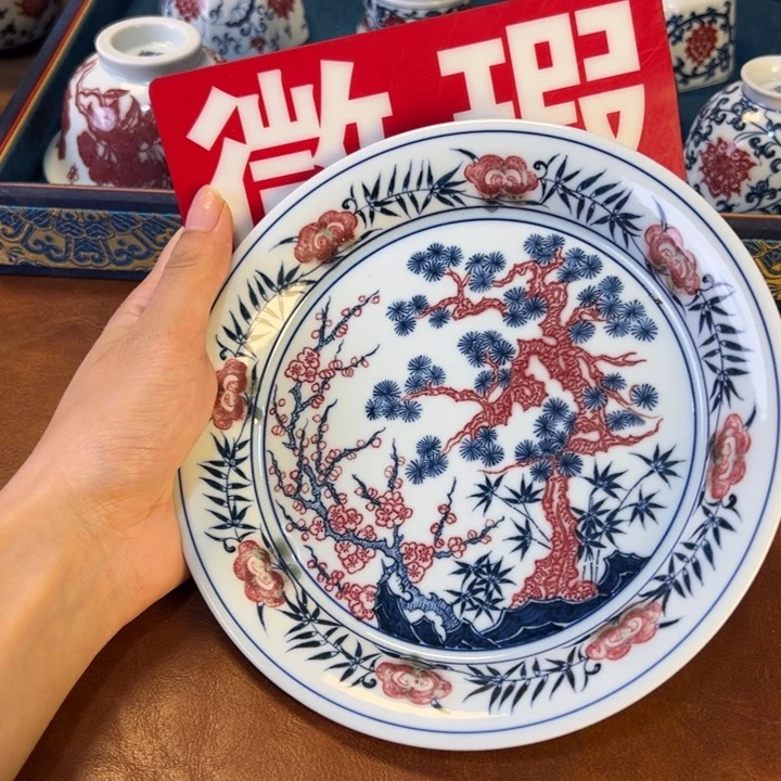 摆件微瑕景德镇陶瓷茶器百宝箱