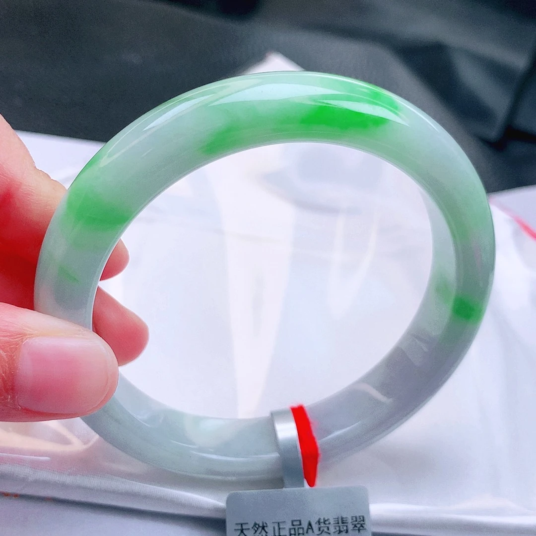 翡翠未镶嵌手镯缅甸天然a货翡翠手镯