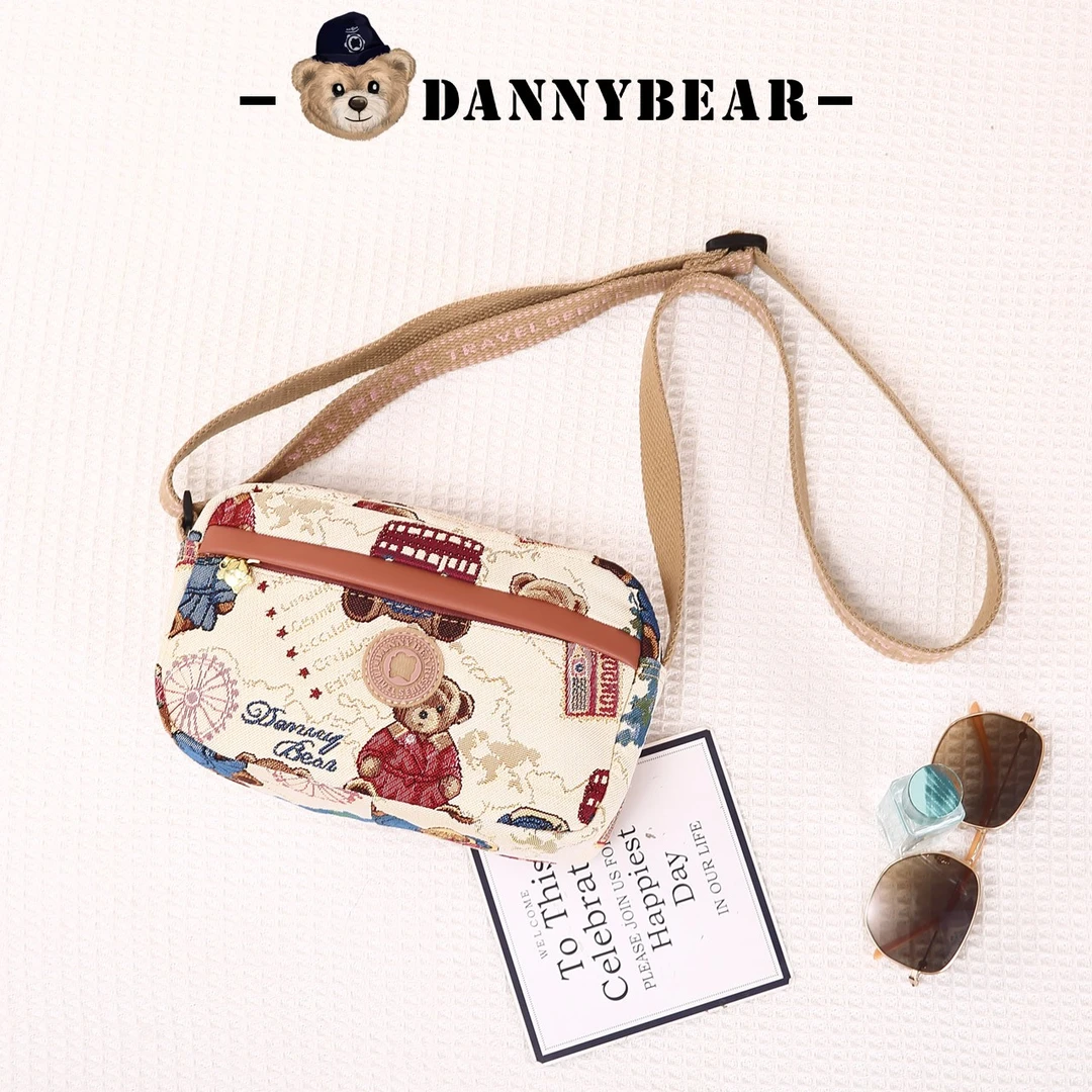 丹尼熊斜挎包女包新品2025休闲通勤出游编织包包DKB4825135