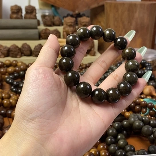 老山檀香阴沉1.5手串