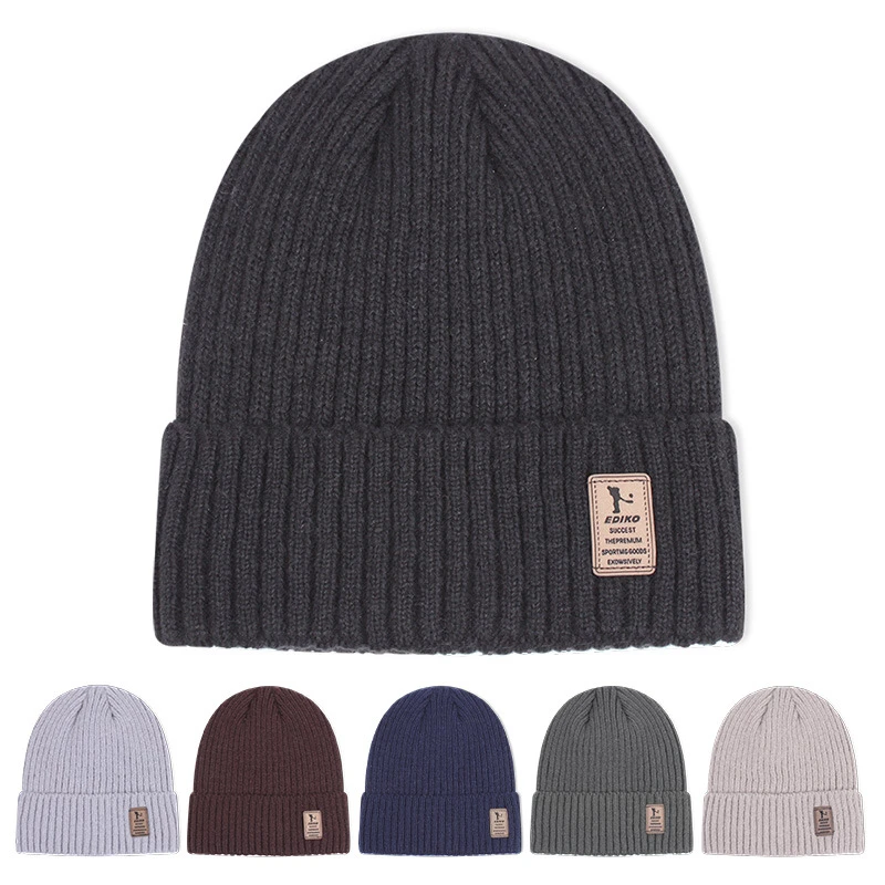 冬季护耳保暖防寒套头帽户外滑雪帽男士毛线帽加绒加厚针织帽