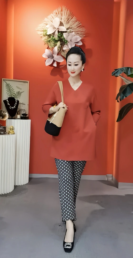 新款时尚亲肤液态棉宽松大码中长款大衫