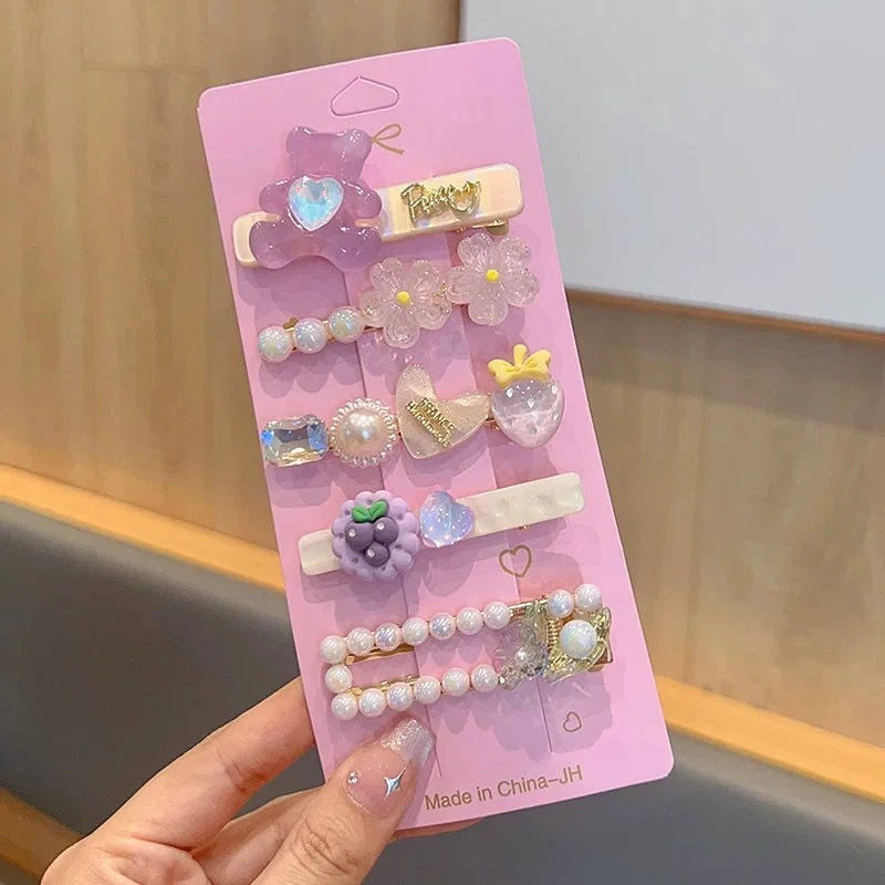 元气少女多巴胺发夹日系女童刘海侧边夹儿童碎发整理神器夹子2545