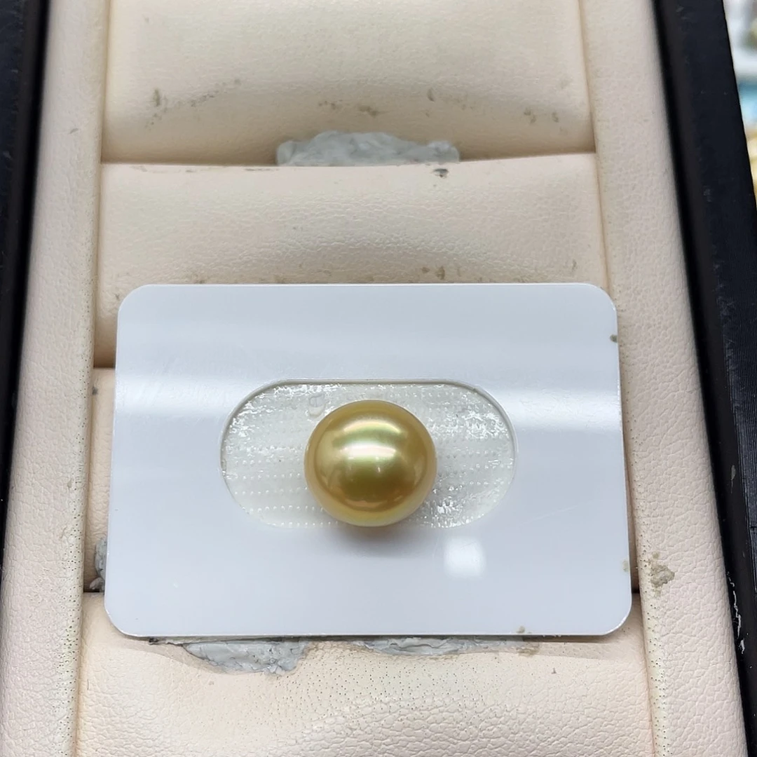 海水珍珠裸珠金珠裸珠11-12mm