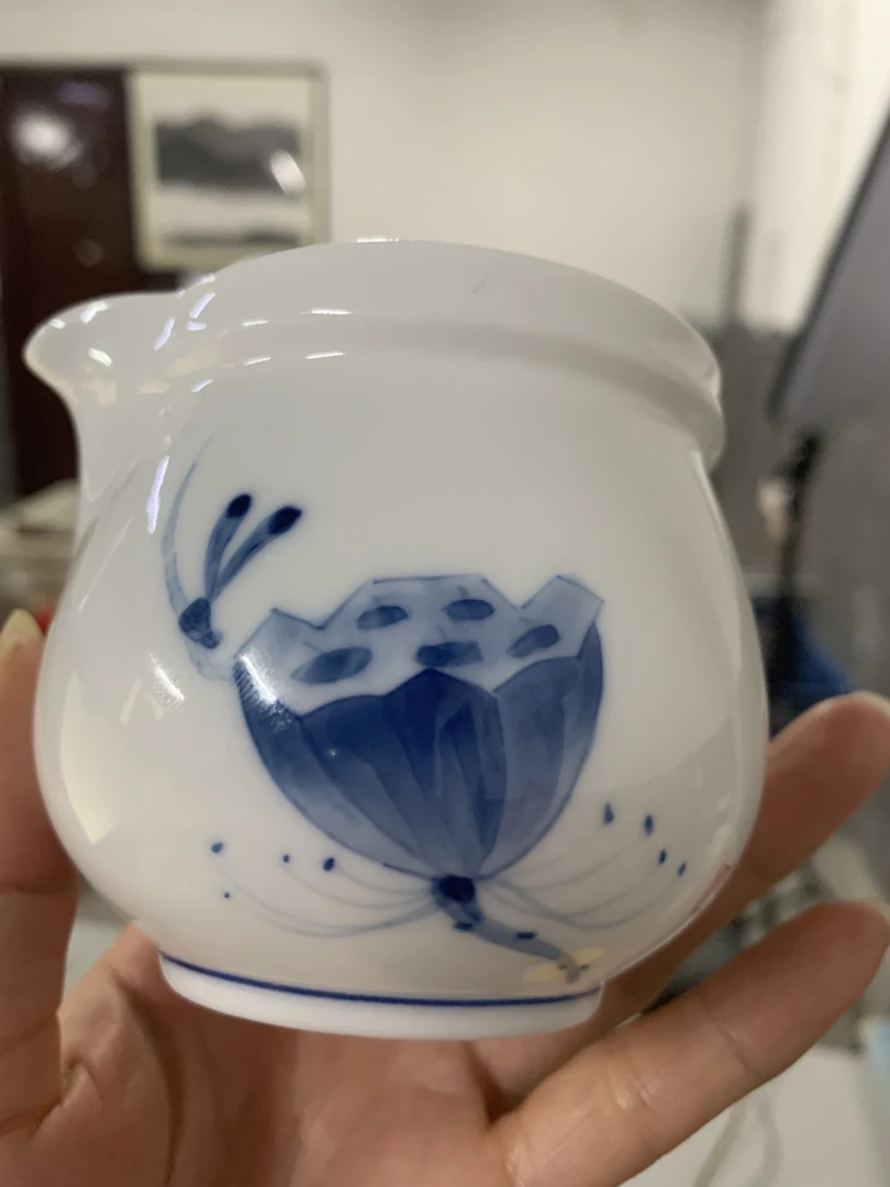 锦绣山河釉中彩公道杯大容量白瓷高端仅收运费及包材费用产品赠送