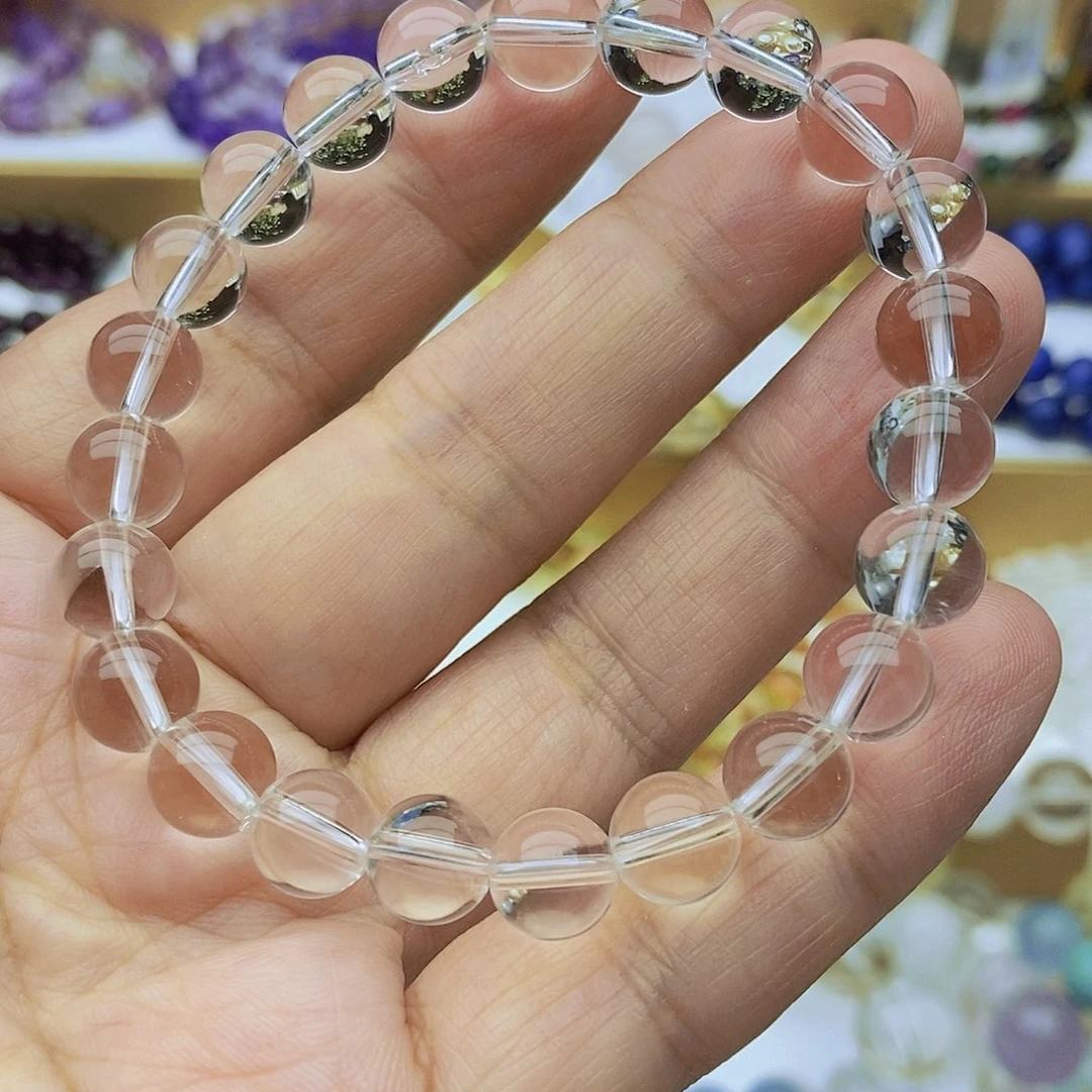 未镶嵌手链水晶天然白水晶8mm手链