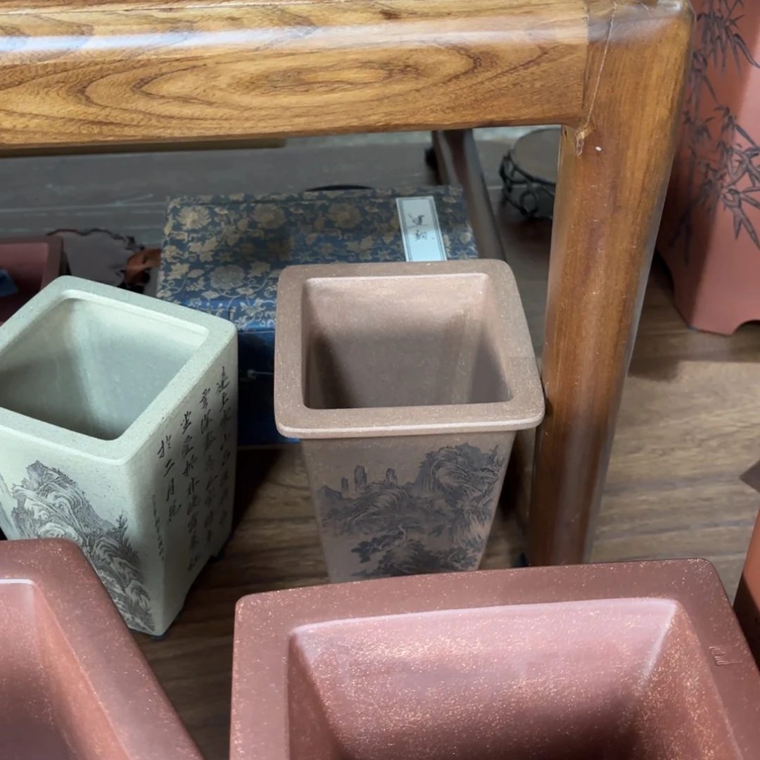 周***默正宗高温手工花盆