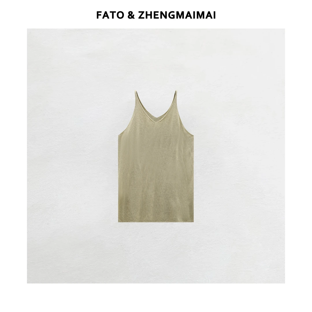 fattonny郑买买【杏仁豆腐】夏季款外穿背心显瘦微胖穿搭 SY50601B1