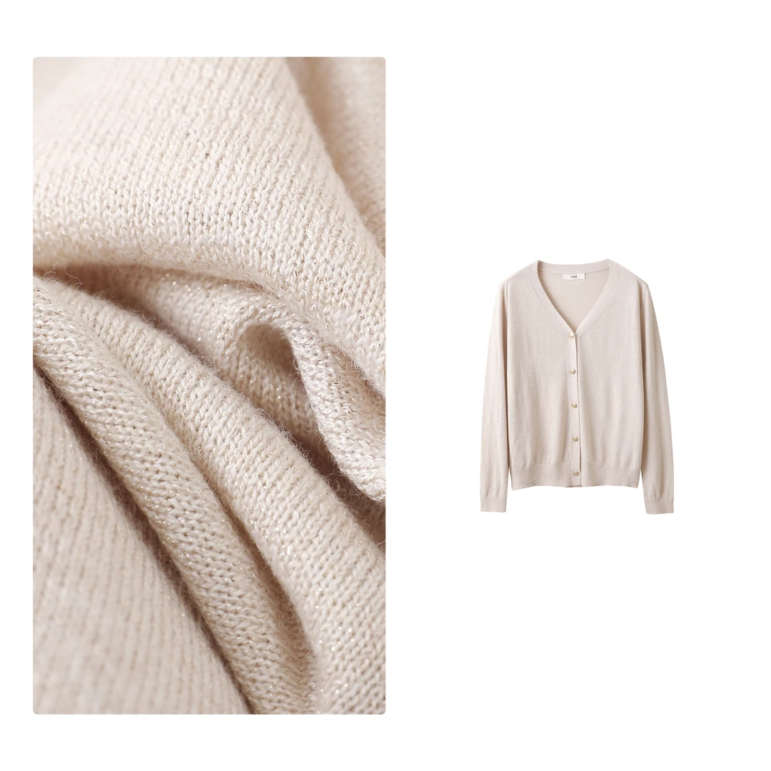 反季！特！门店32&9！温暖系外套」超细绵羊毛针织开衫外套女H00560