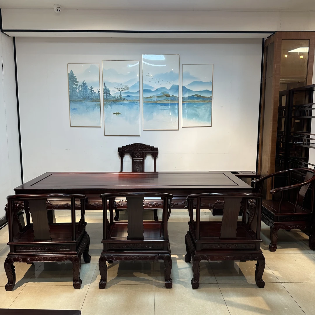 志恒居推荐—2.6米豪华虎脚干泡台茶台茶桌七件套