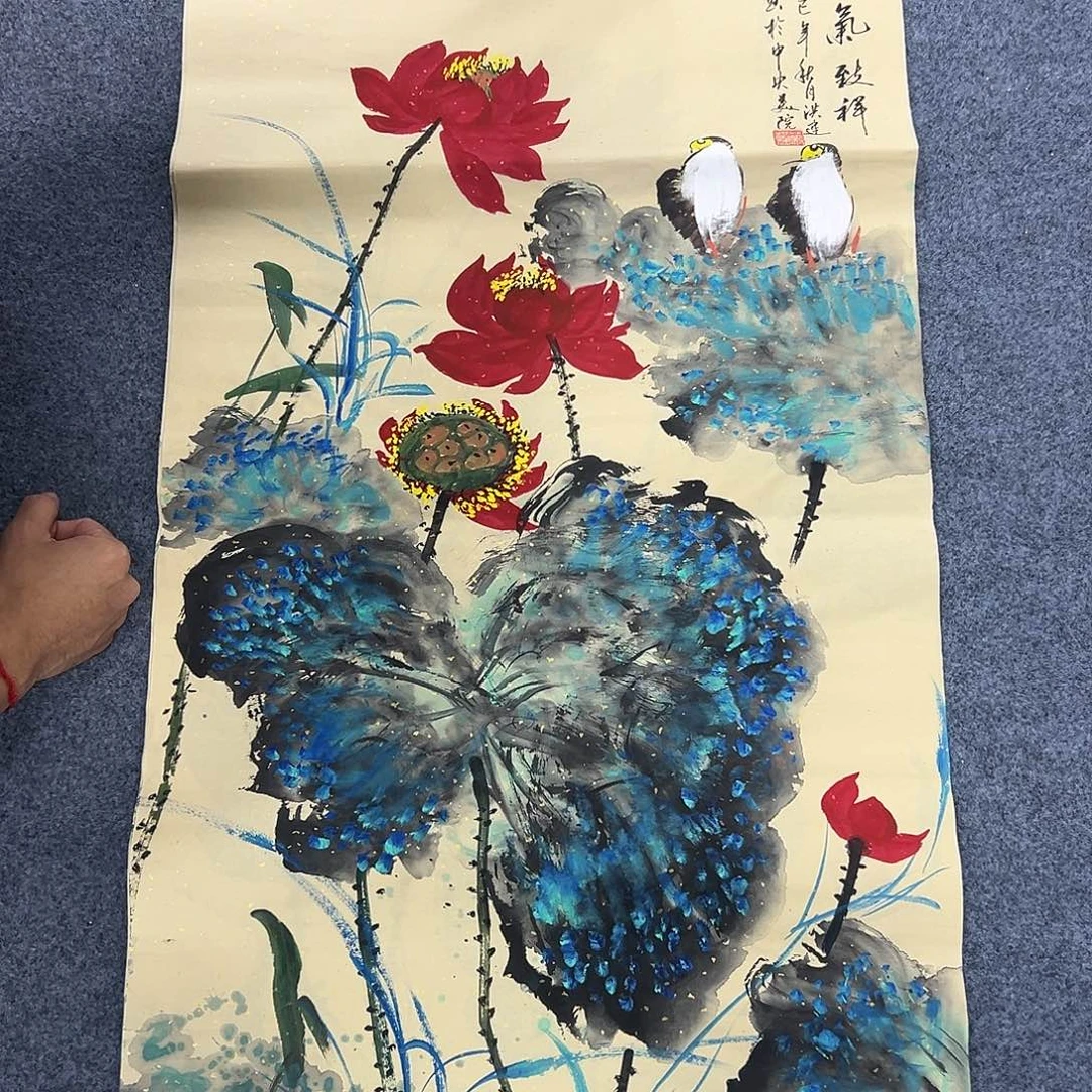 国画国画作品宣纸纯手绘