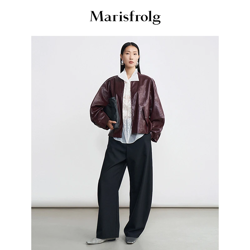 Marisfrolg玛丝菲尔26年春季新款时尚气质红色高奢外套ACGB10858