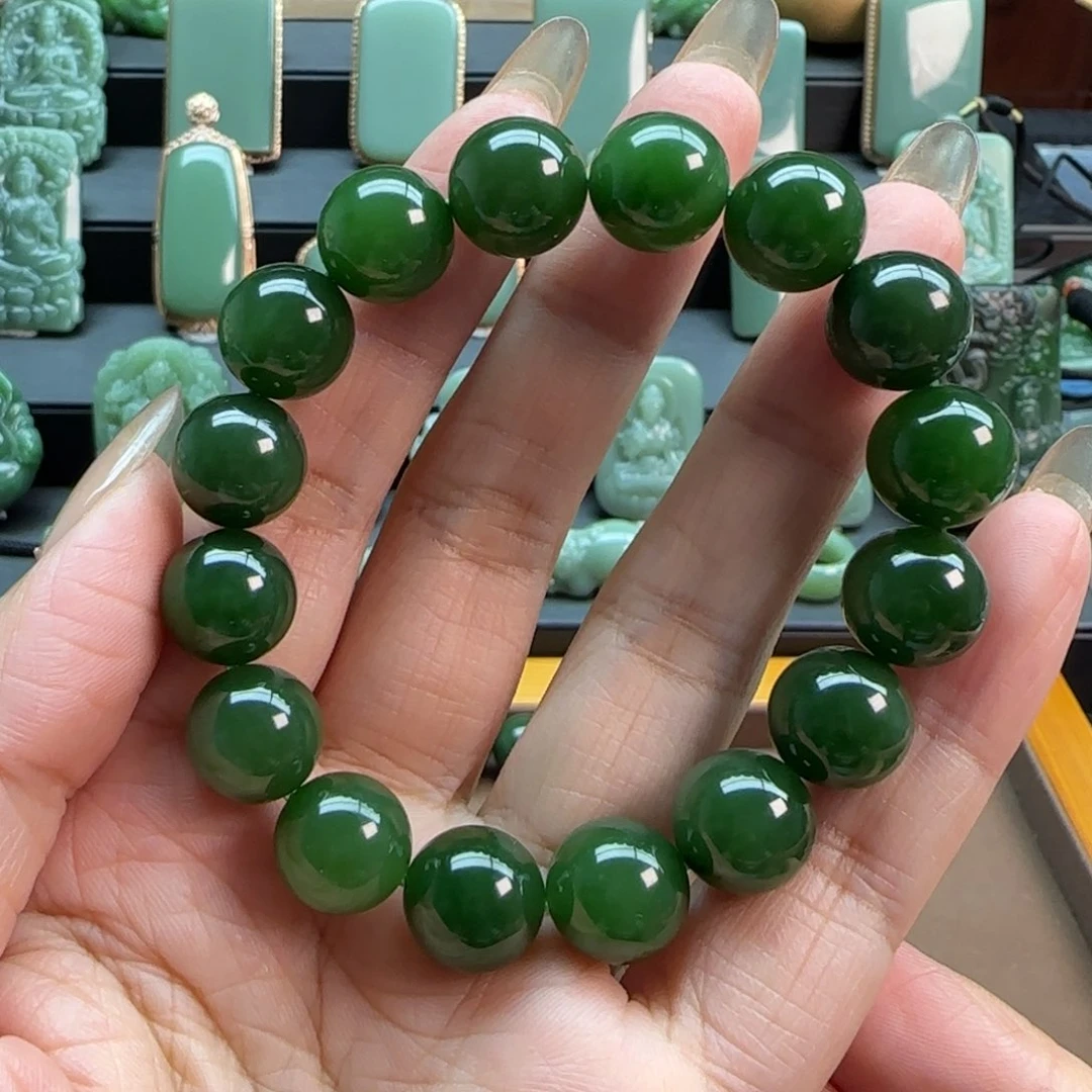 和田玉（碧玉）吊坠(不含链)未镶嵌锦***业