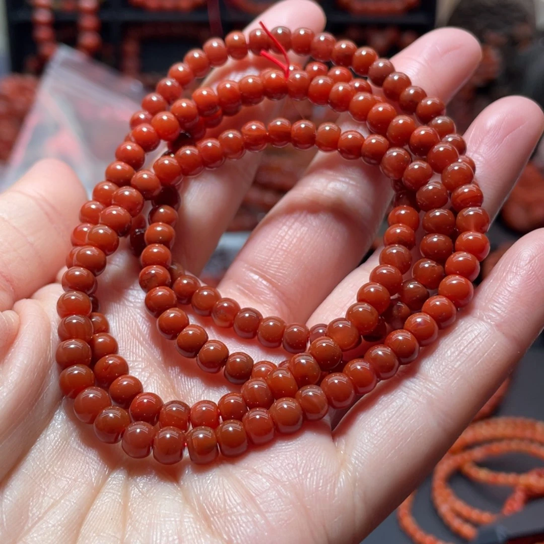 南红玛瑙手链未镶嵌