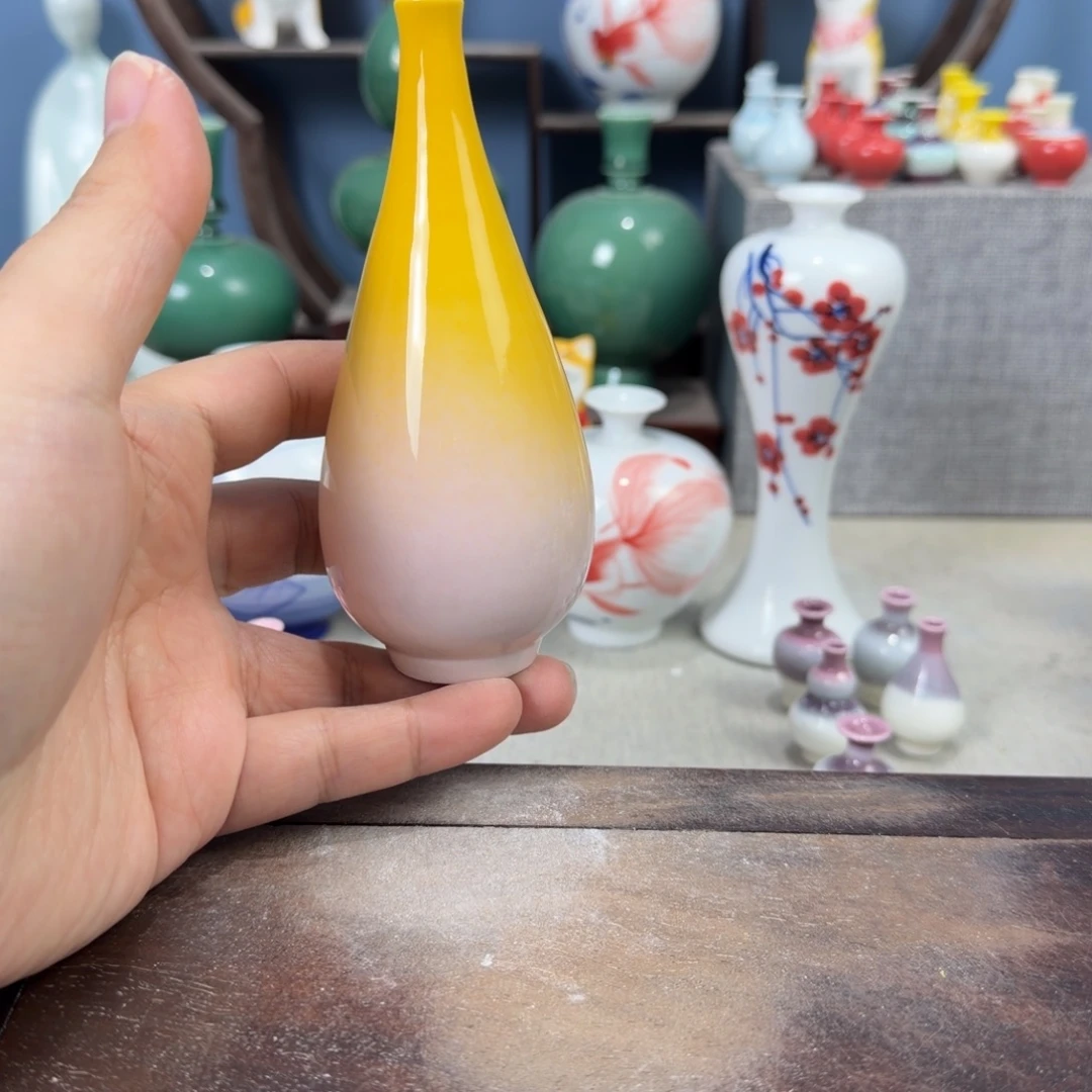 陶瓷手工小花器摆件