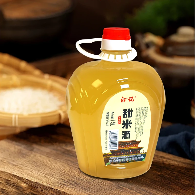 汀说低度甜米酒1.5L手工酿造客家米酒自然发酵甜酒黄酒糯米酒