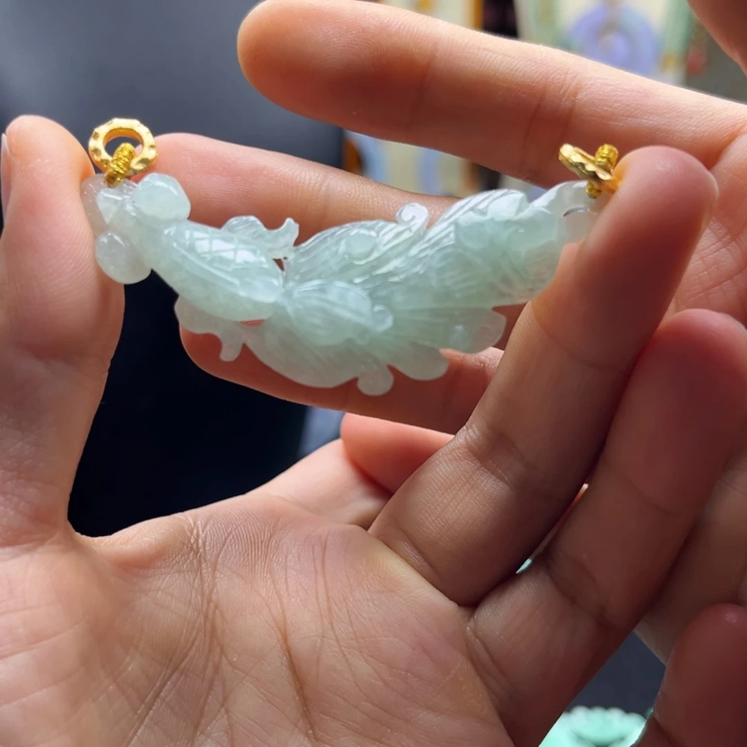 流***水颈饰未镶嵌翡翠天然翡翠