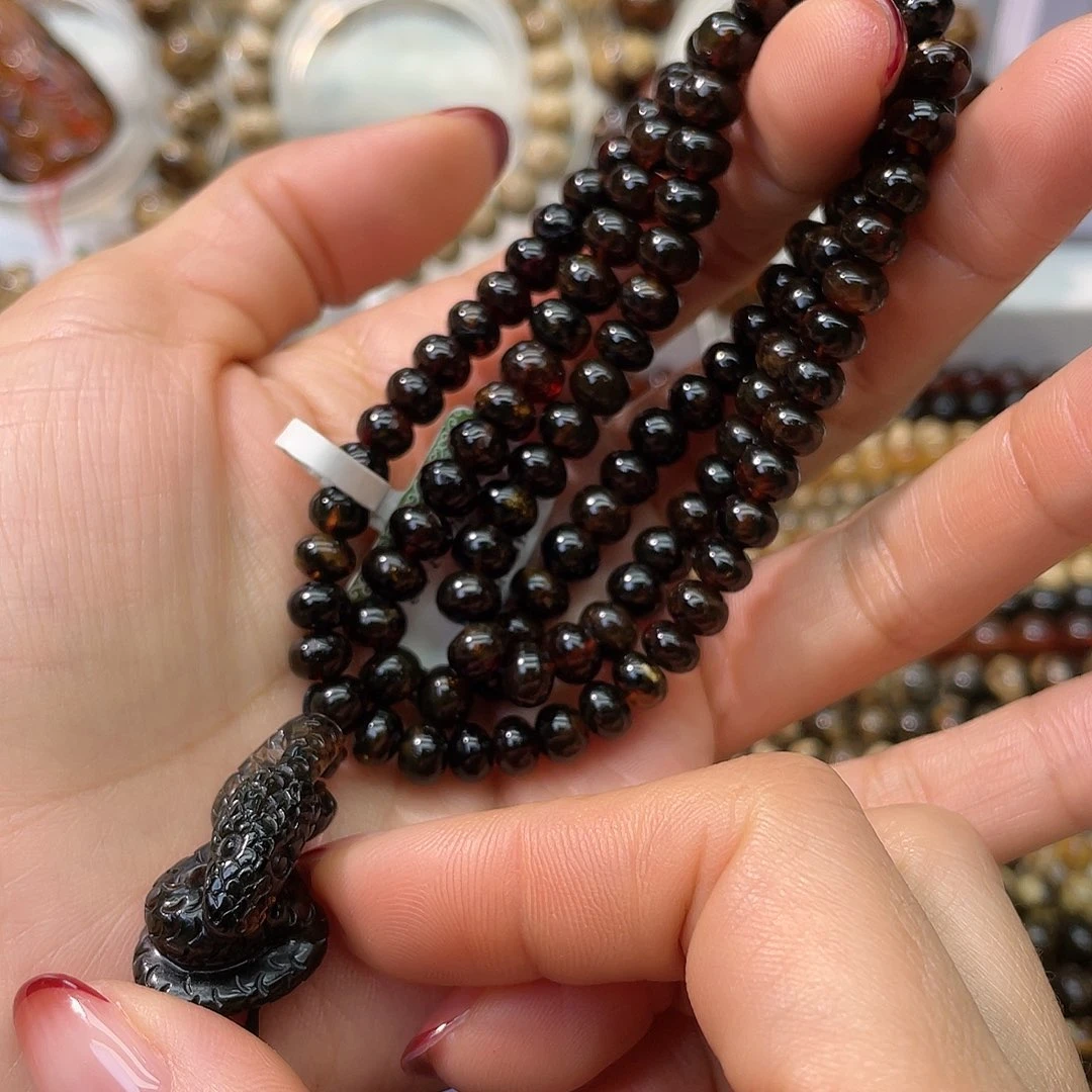 琥珀未镶嵌裸石抚顺琥珀6+108血翳珀+翳珀吊坠2.2克