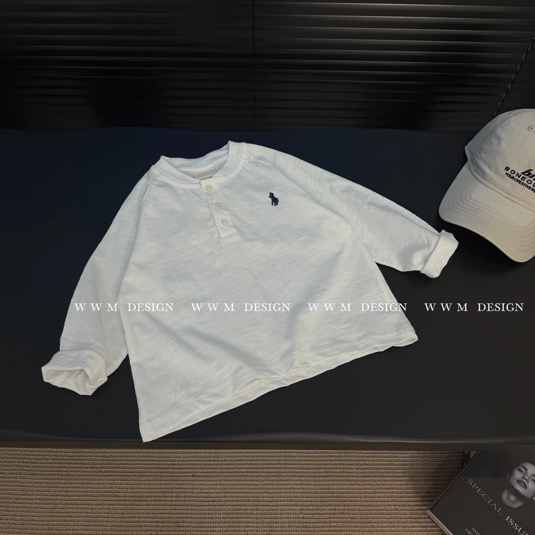 【文文妈】2025新款男童女童时尚休闲秋季纯色儿童百搭卫衣hyp2751