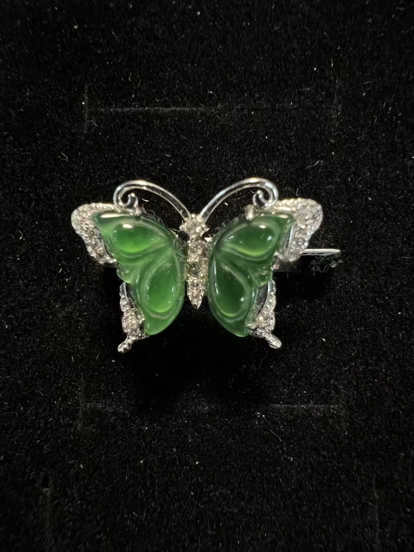 C2222翡翠镶嵌925戒指时尚百搭休闲