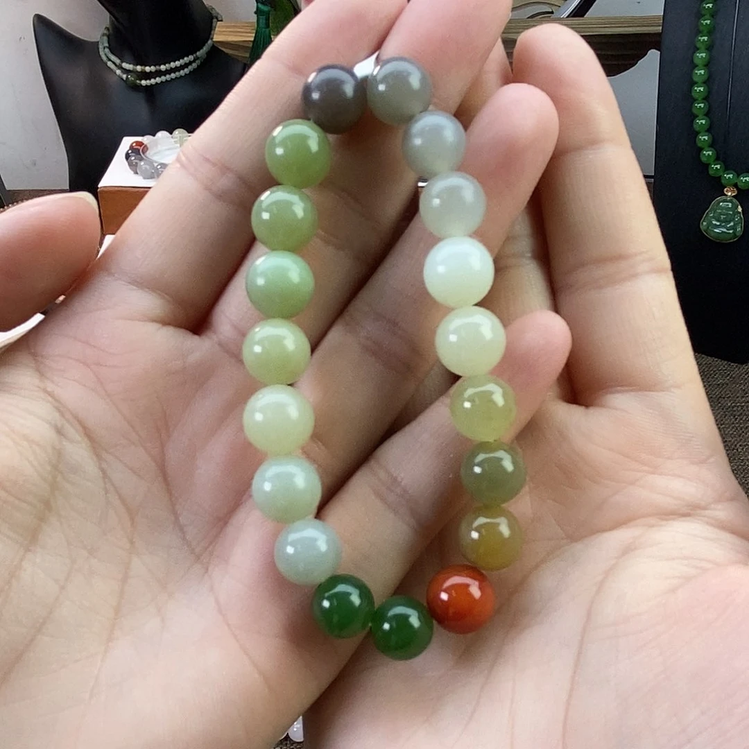 和田玉手串卡10未镶嵌