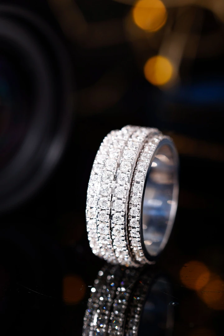 【钻石戒指】18k金时来运转满钻戒指DY（48小时鉴赏期）