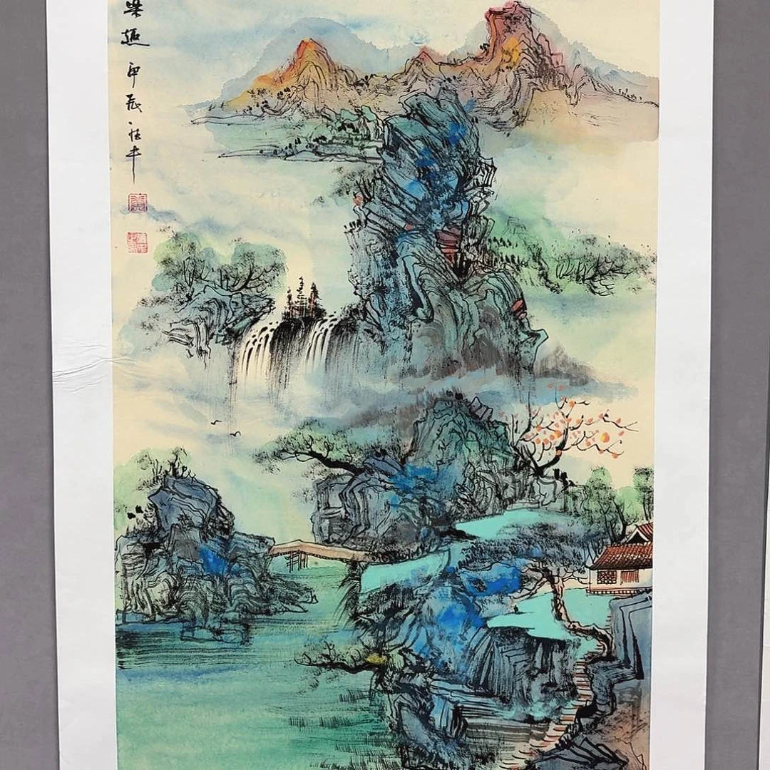 国画亲笔手绘放心去藏