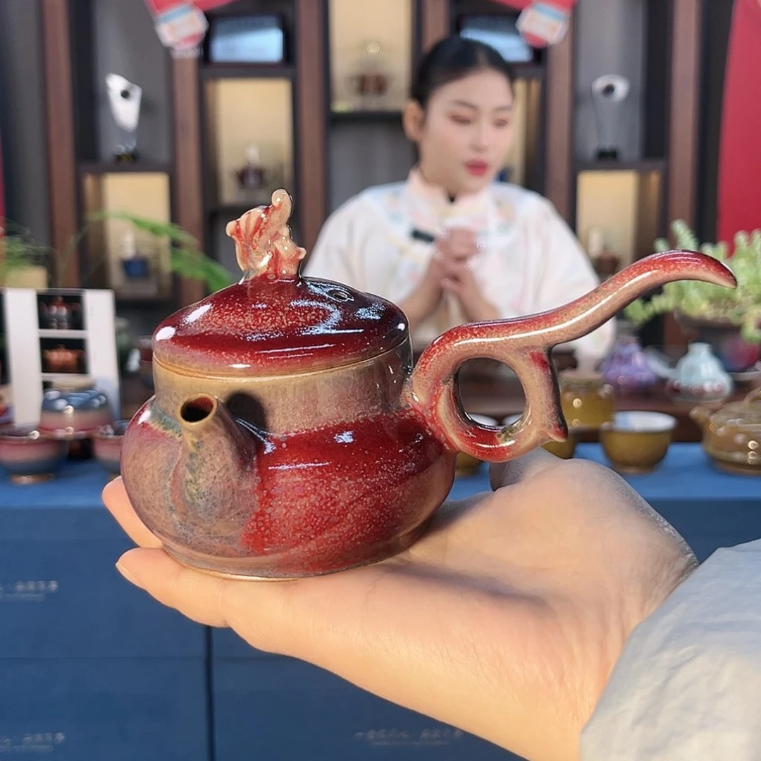 瓷片钧尚源钧瓷单壶