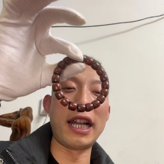 檀香紫檀（小叶紫檀）用****3全陈化老料把件串