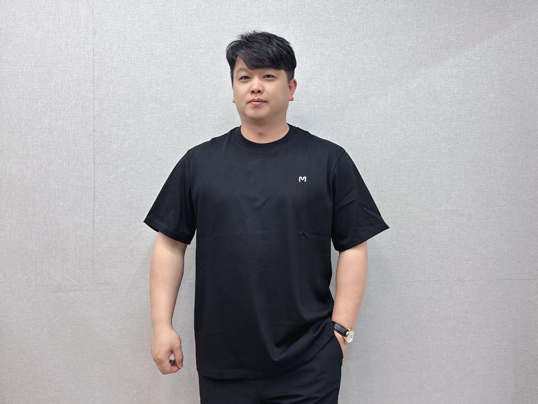 【轻柔薄棉】M50轻薄棉质时尚休闲加大加肥圆领百搭透气男款半袖