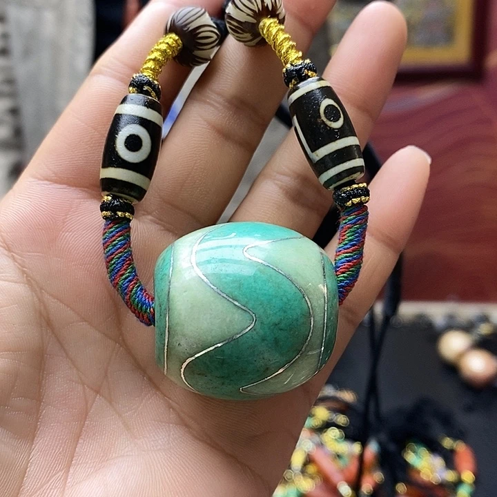 玛瑙/玉髓（覆膜）合金颈饰