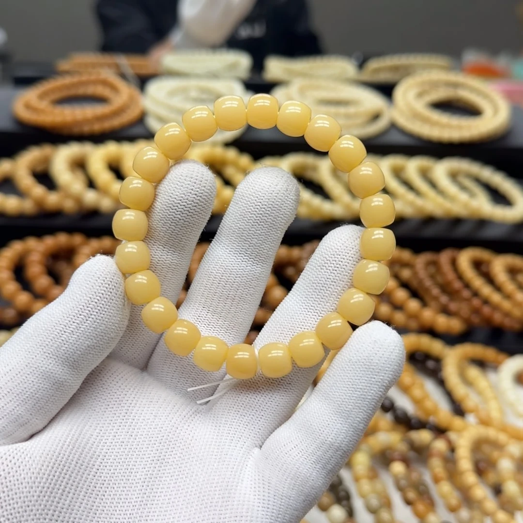 手串菩提根/象牙果9×10 鼓珠 10年 精工