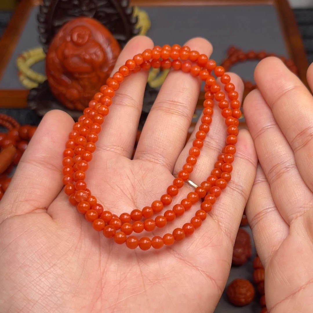 南红玛瑙卡4➕尺寸未镶嵌金*