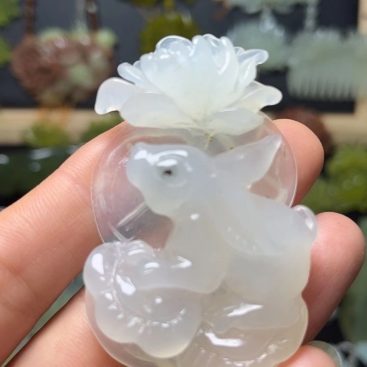 蛇纹石玉未镶嵌发饰