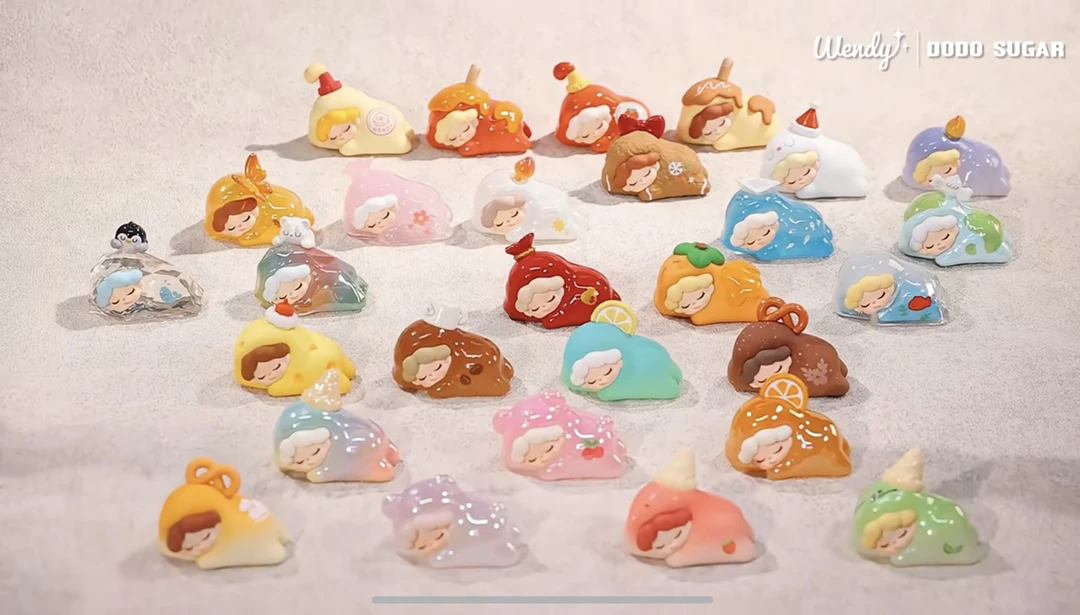 【拆盒】wendy二代融化系列萌粒盲盒可爱少女心礼物摆件