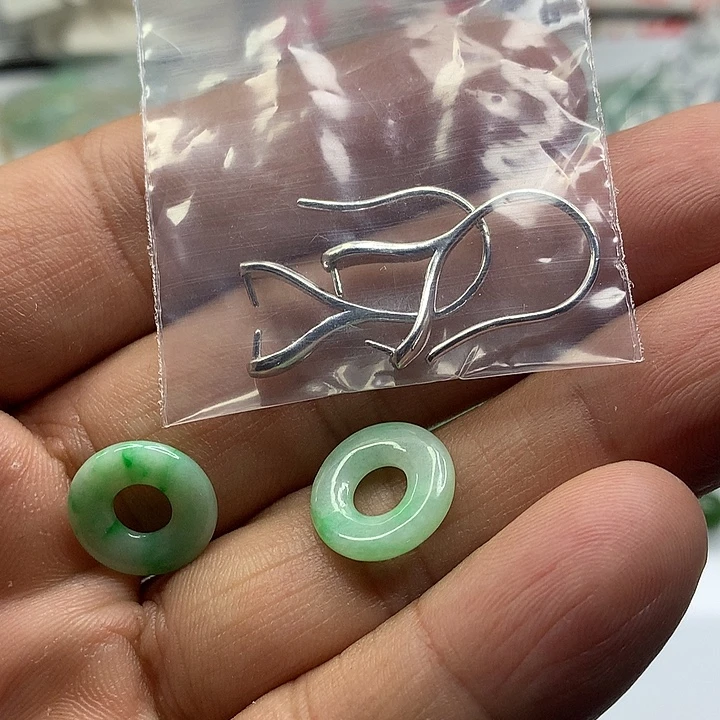 一****翡翠银S925镶嵌吊坠(不含链)