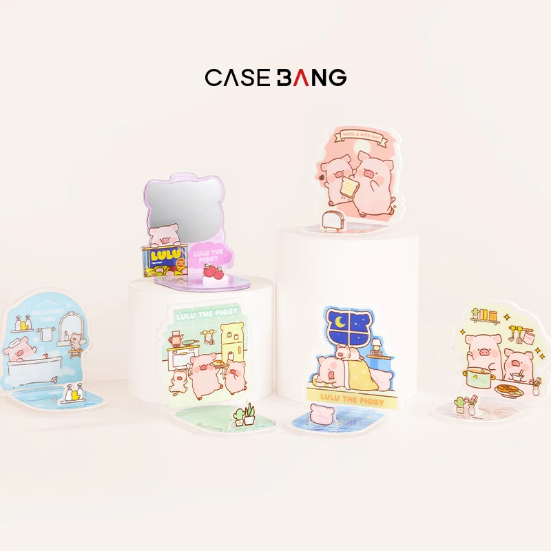 CASEBANGxLULU猪联名手机支架盲盒卡通可爱动漫百搭个性