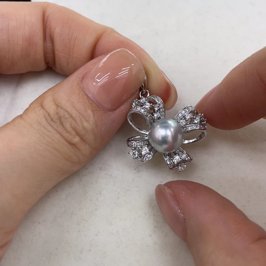 海水珍珠颈饰银S925镶嵌