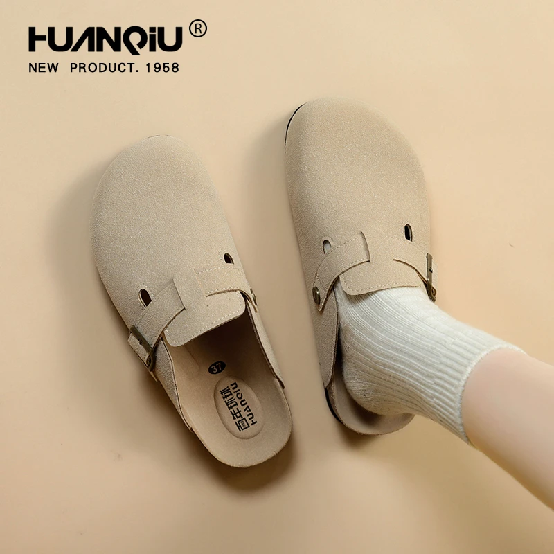 环球百搭勃肯鞋女2025春季新款厚底外穿拖鞋女懒人一脚蹬博肯半拖