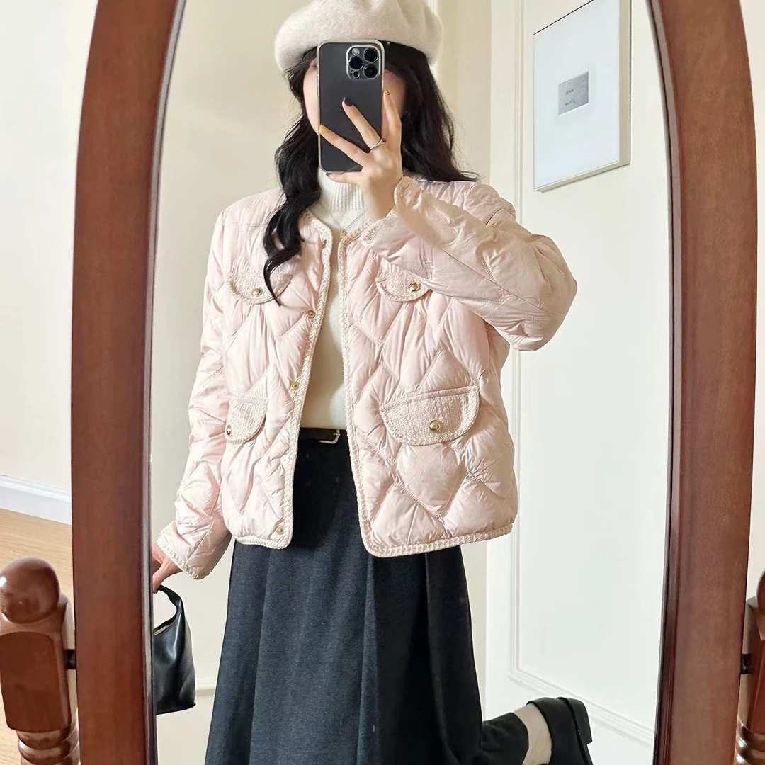 白茶茉莉小香风精致优雅秋冬显瘦短款外套法式保暖高级轻便