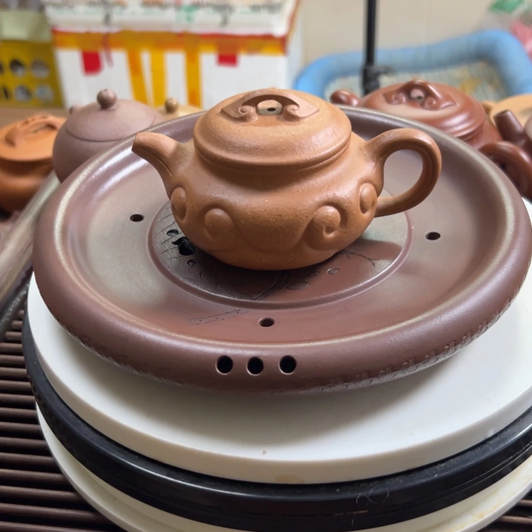 勇***茶壶紫砂老段泥如意仿古150
