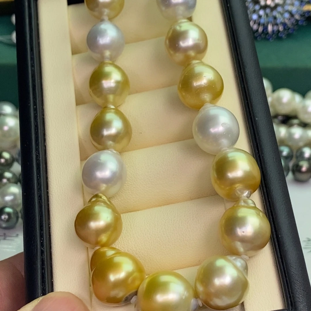 颈饰银S925镶嵌海水珍珠