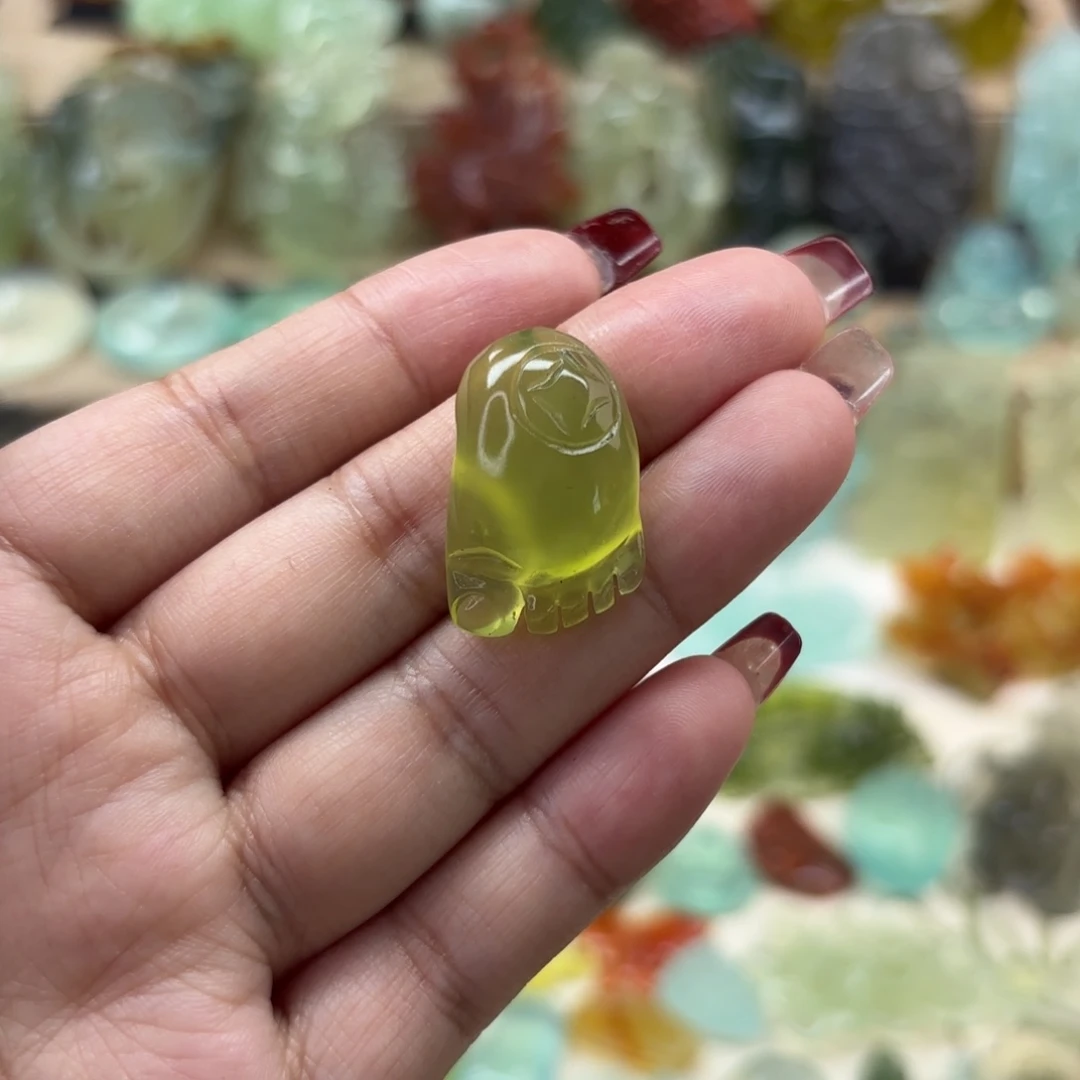 未镶嵌岫玉颈饰岫玉脚丫知足常乐