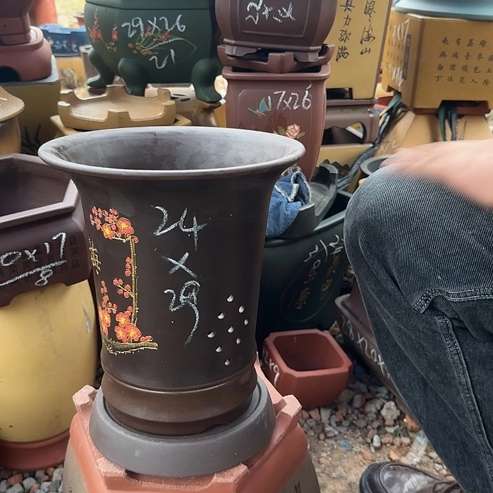 紫砂花盆紫砂花盆