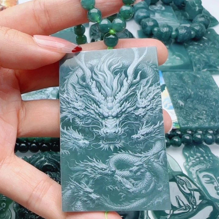 翡翠未镶嵌颈饰多样性发货天然A货翡翠