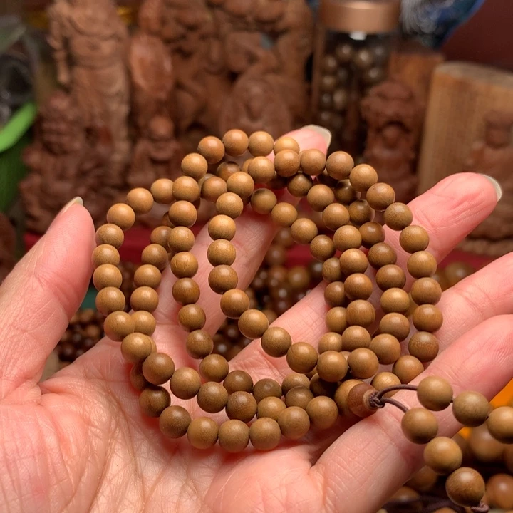 檀香木手串/手链老山檀0.6顺纹奶香