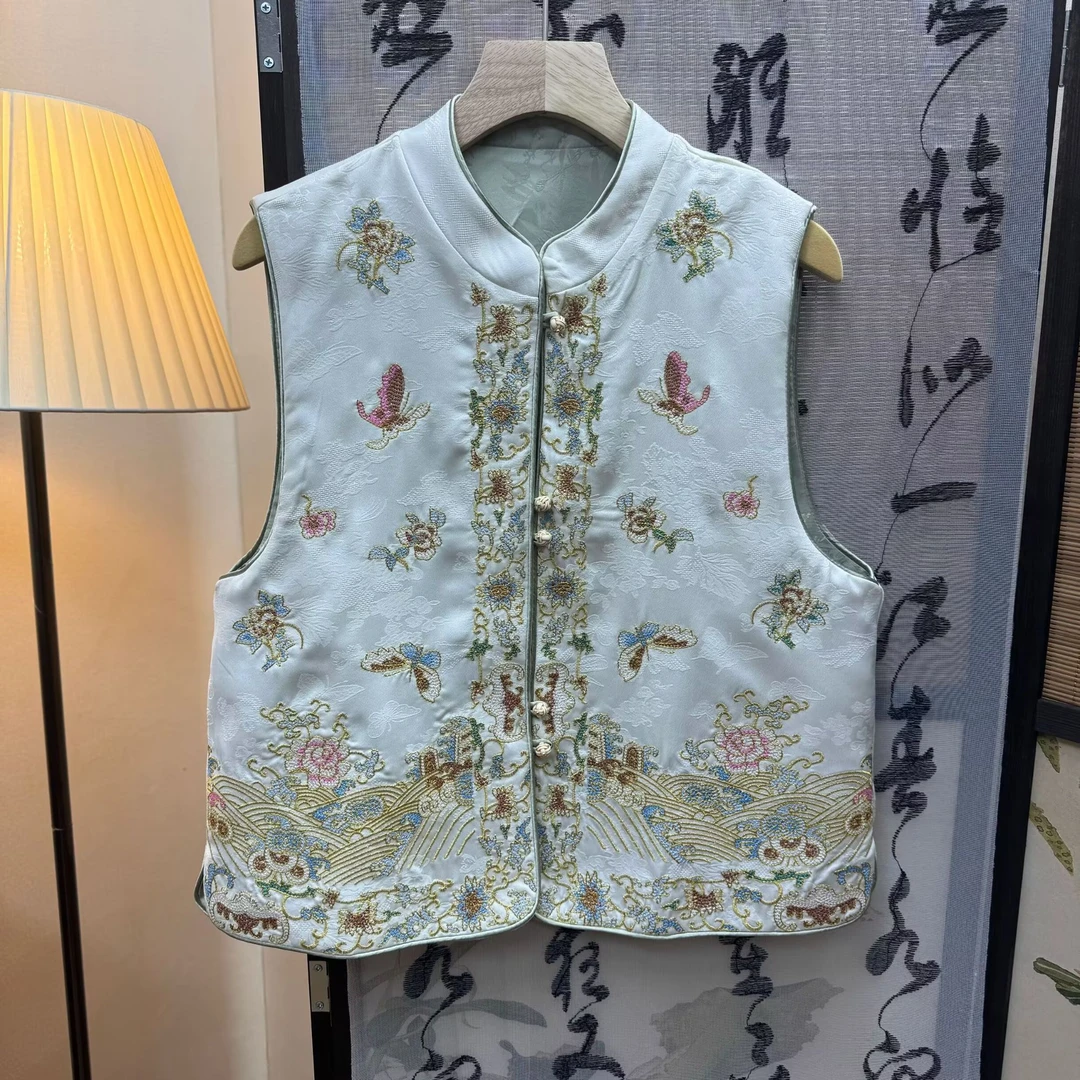 [顾欢]马甲双面复古新中式时尚