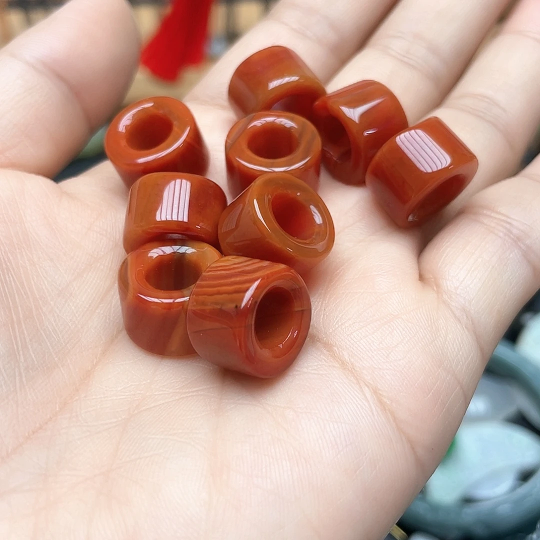 玛瑙/玉髓合金颈饰裸珠
