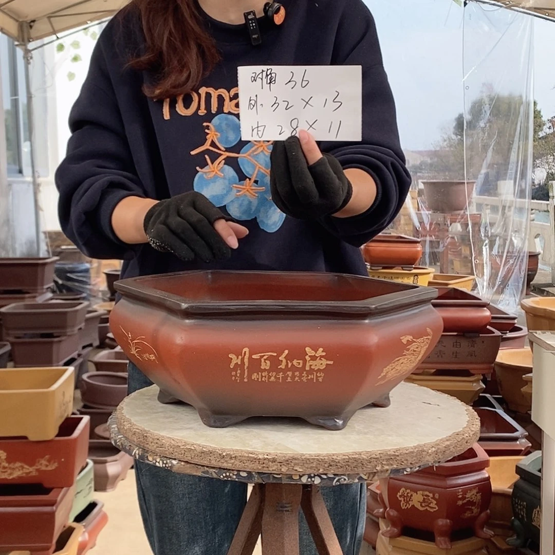 紫砂花盆紫砂花盆