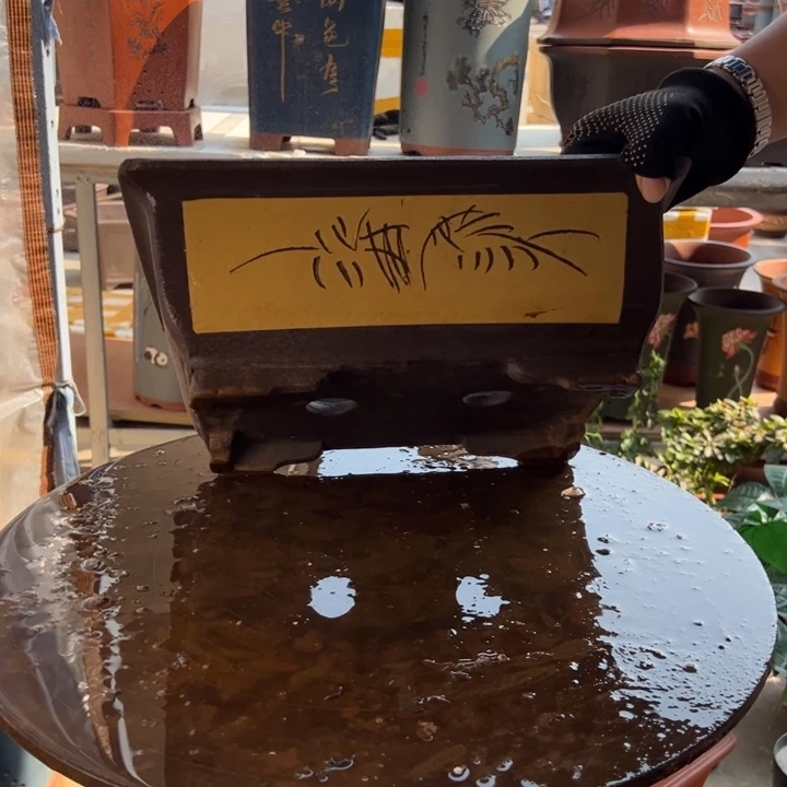 宜兴紫砂花盆31黄马槽